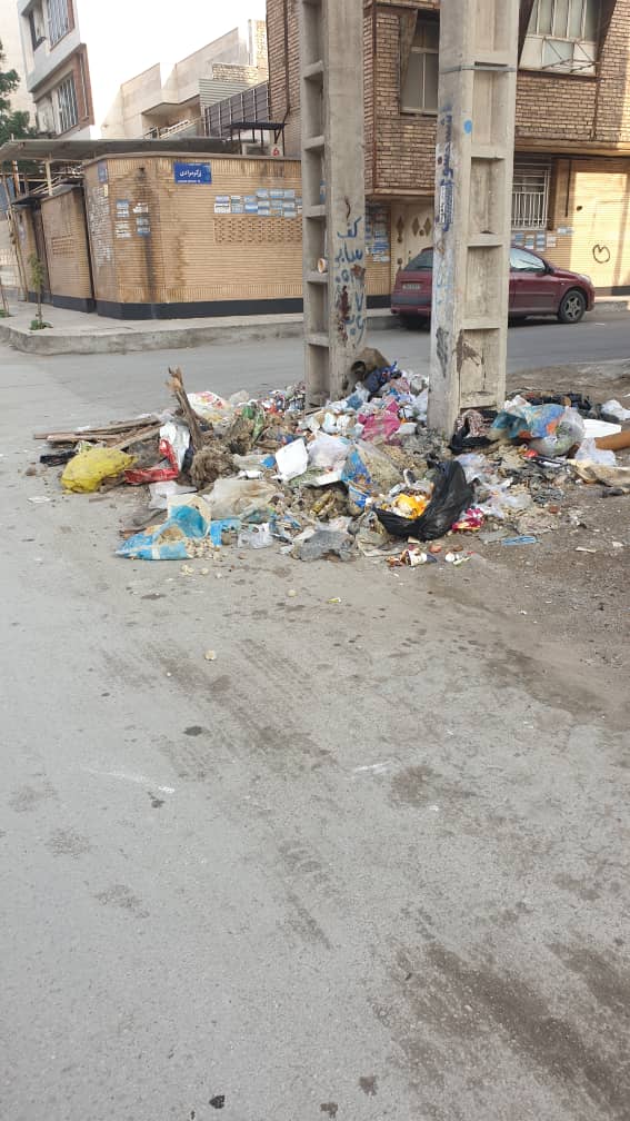 جمع آوری زباله منطقه یک شهرداری اهواز در آستانه انفجار